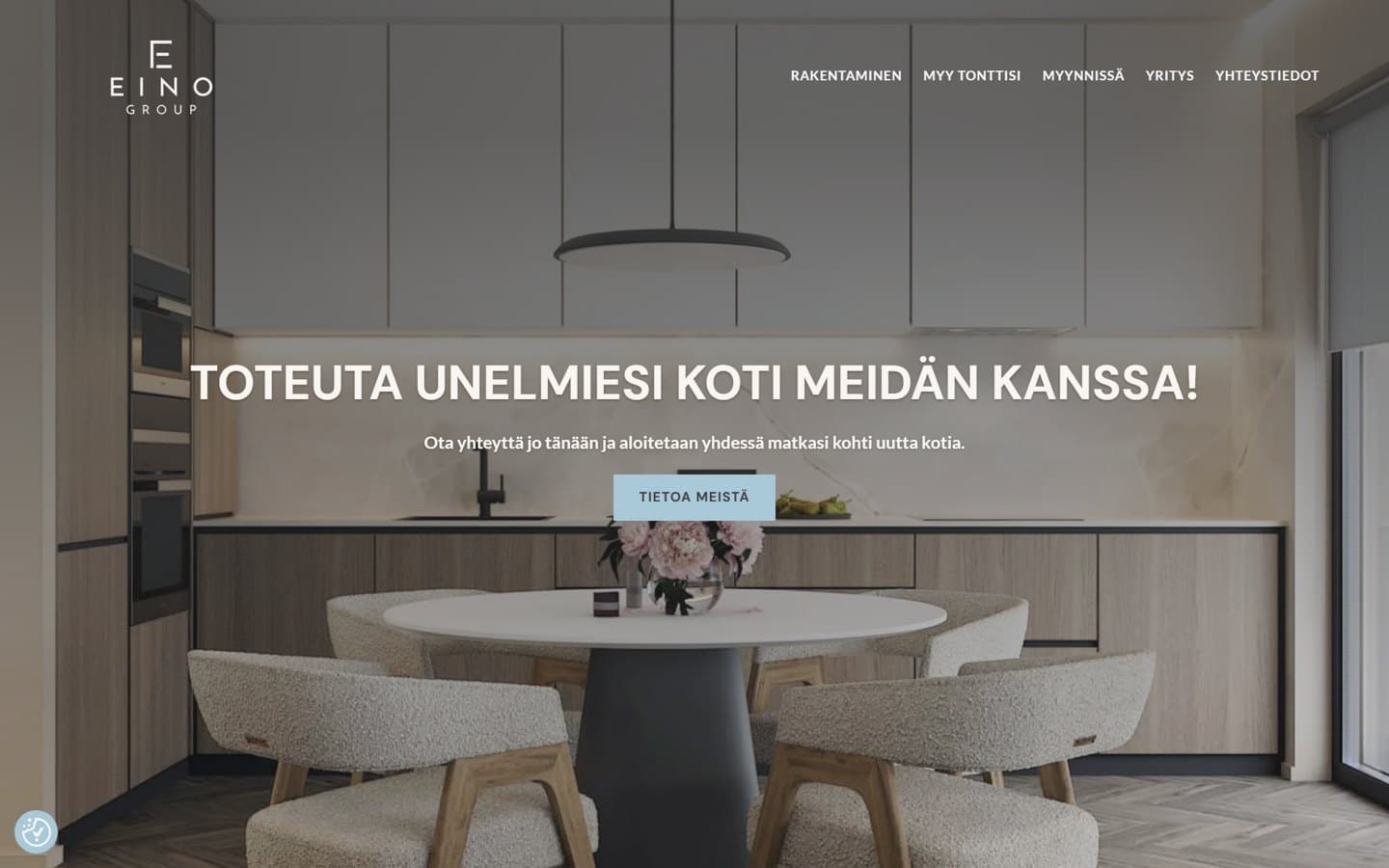Eino Group: nykyinen sivusto ja demo
